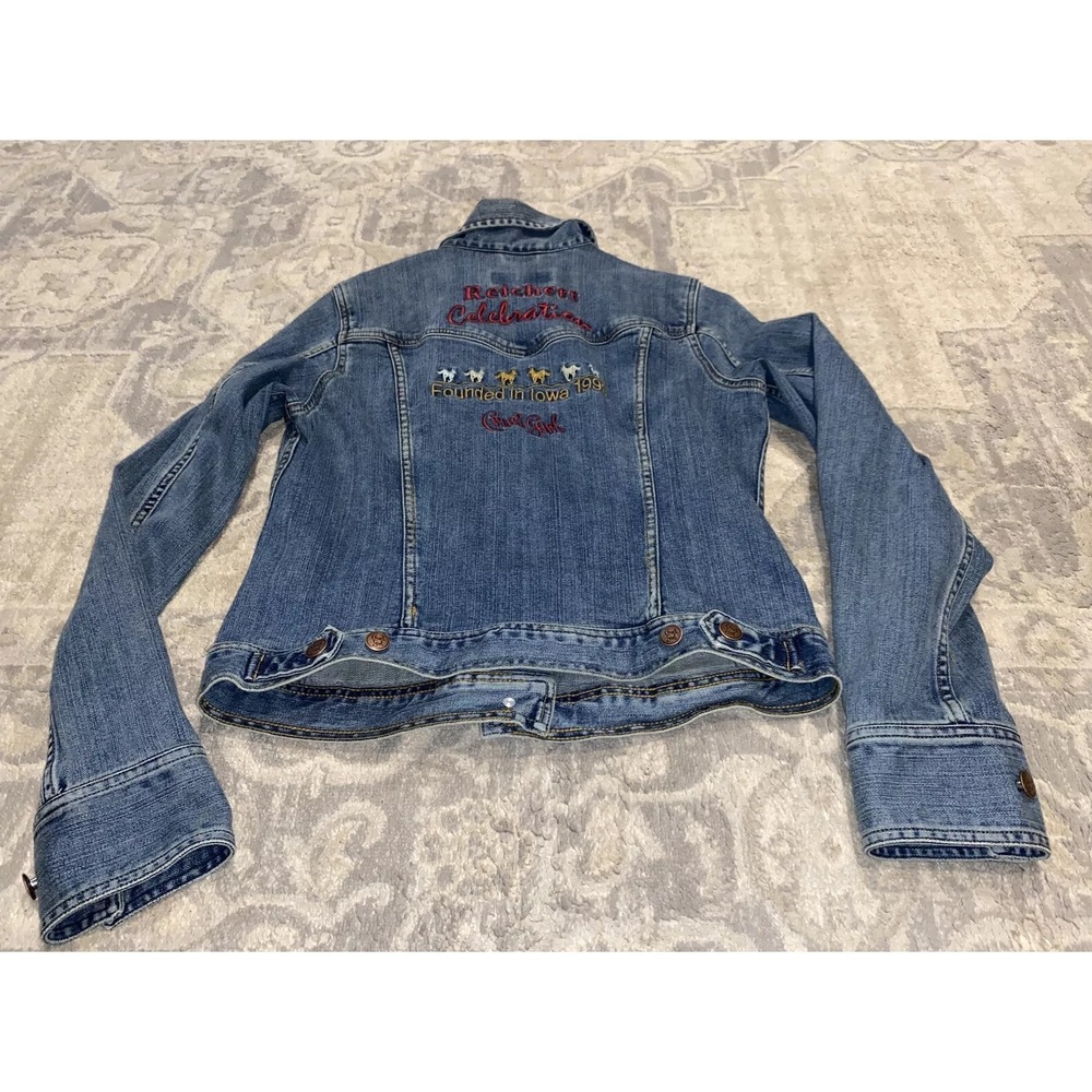 New Reichert Celebration Cruel Girl womens Jean jacket Sz medium - Picture 5 of 7